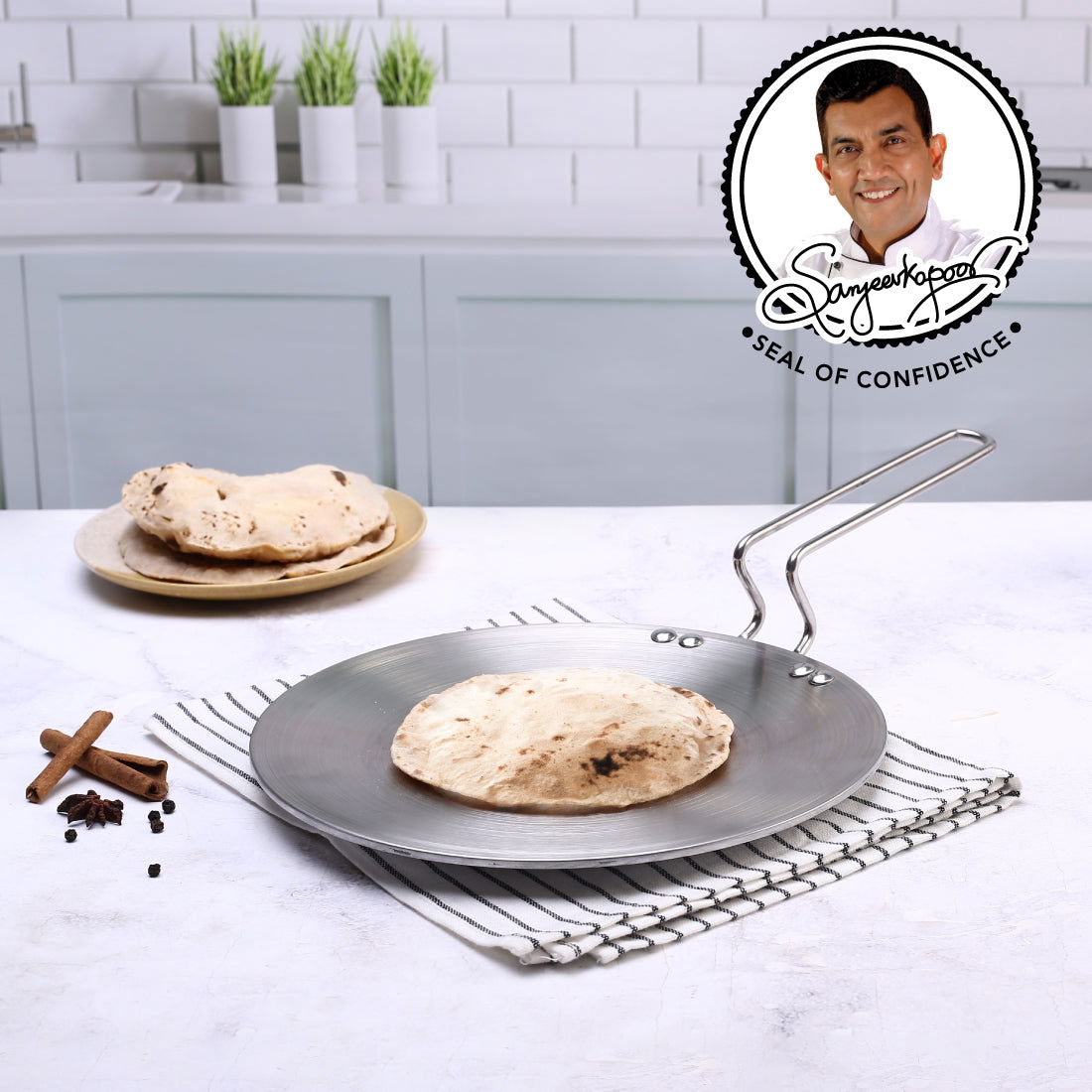 Buy Nigella 3-Ply Stainless Steel Roti Tawa 26cm Online At Best