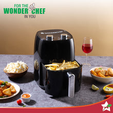 Load image into Gallery viewer, Wonderchef Neo Manual Air Fryer | Rapid Air Technology | Time and Temperature Control | Automatic Shut-Off | Compact Design | 4.5 Litres | 1 Year Warranty | 1500 Watts | Black