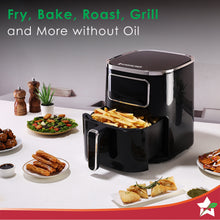 Load image into Gallery viewer, Platinum Digital Air Fryer | 5L | Rapid Air Technology | 7 Pre-Set Menu Options | Temperature and Time Control | Digital Interface | Chrome Finish | 1 Year Warranty