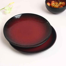 Load image into Gallery viewer, Royal Velvet Grill Pan 24cm Red + Teramo Qtr. Plates Set of 2, Gift Combo, For Family and Friends, Gift for Diwali and Festivals, House Warming