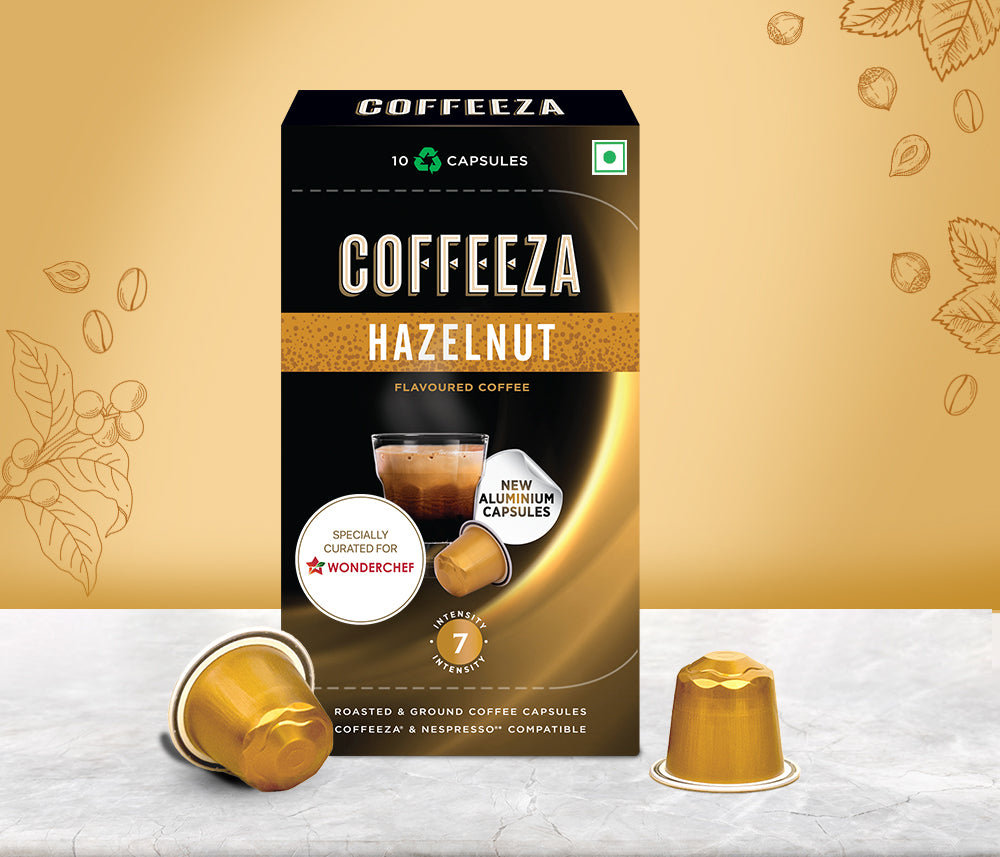 Buy Hazelnut 100% Arabica Coffee Capsules | Premium Flavoured