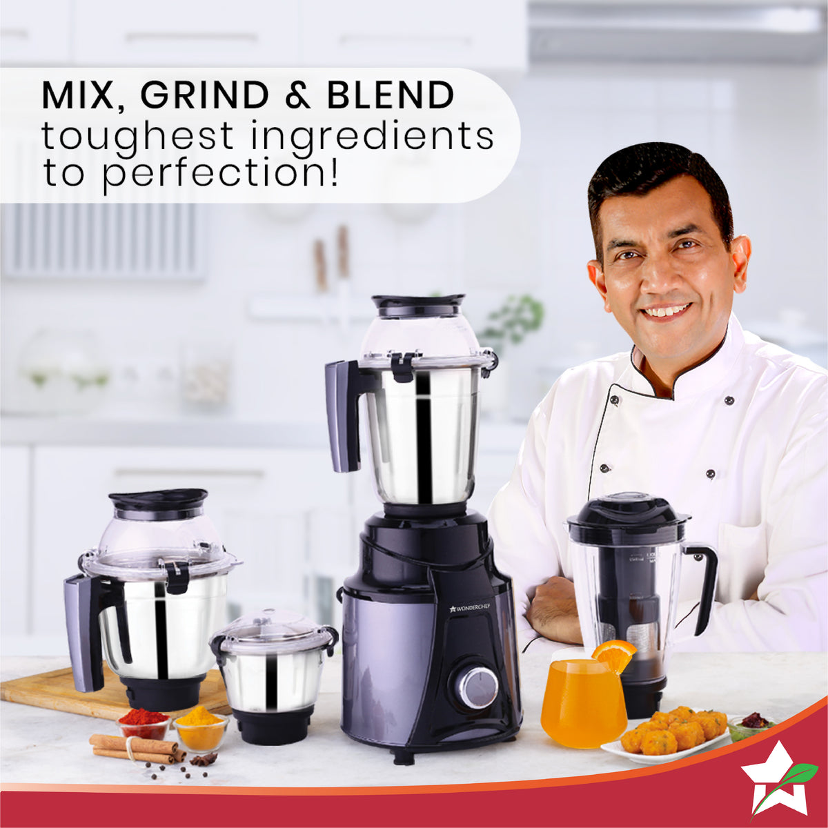 Wonderchef victor premium 750w mixer grinder deals