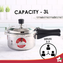 Load image into Gallery viewer, Nigella Tri-Ply 3L Outer Lid Pressure Cooker, 5 Years Warranty