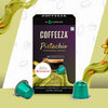 Coffeeza Pistachio 100% Arabica Flavoured Aluminium Coffee Capsules (Limited Edition)