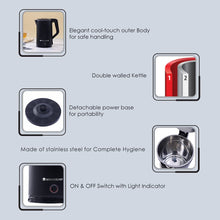 Load image into Gallery viewer, COOL-TOUCH Electric Kettle, 1500 W, 1.8 L, 1 Years Warranty