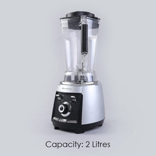 Load image into Gallery viewer, Regalia Professional Power Blender with Pulse Function| 3-in-1 Mixer,Blender,Grinder | 1200 Watt Full Copper Motor| Unbreakable 2 Litre Jar| Commercial Heavy Duty Blender with Stainless Steel Aircraft Grade Blades| 3 Year Warranty| Black