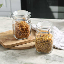 Load image into Gallery viewer, Bormioli Fido 2 Pcs Set Glass Jar Container Large