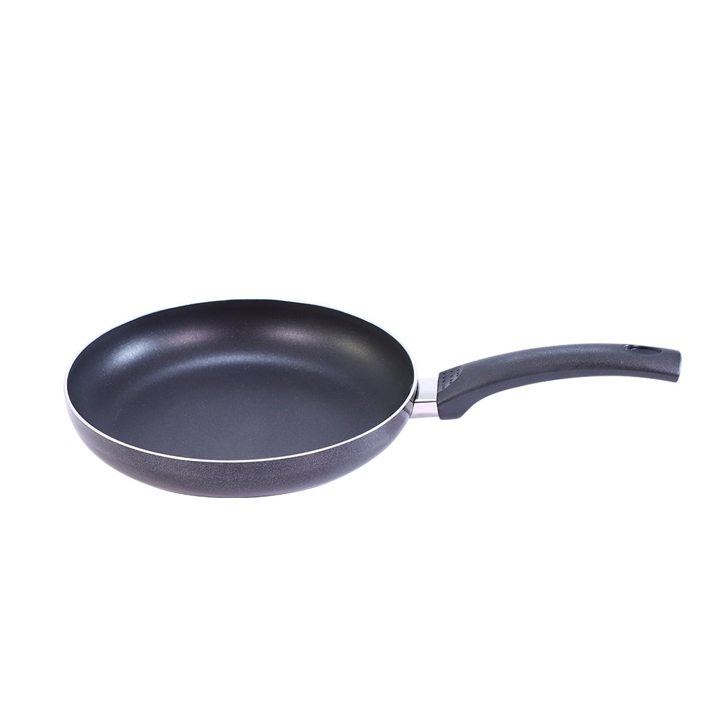 Platinum Plus Non-Stick Cookware Set of 4 | Kadhai with Glass Lid 24cm, Fry Pan 24cm & Dosa Tawa 25cm | Cool-Touch Bakelite Handle | Pure Grade Aluminium | PFOA Free | 1 Year Warranty | Black