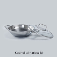 Load image into Gallery viewer, Stanton 28 cm Non-stick Kadhai/Kadai with Lid - 3.4 Litre | 3 ply steel