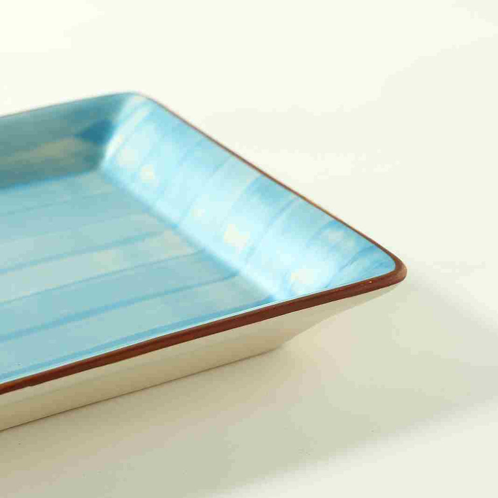 Teramo Square Platter Blue 1 Pc