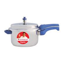 Load image into Gallery viewer, Nigella Induction Base 5L Stainless Steel Pressure Cooker with Outer Lid Blue