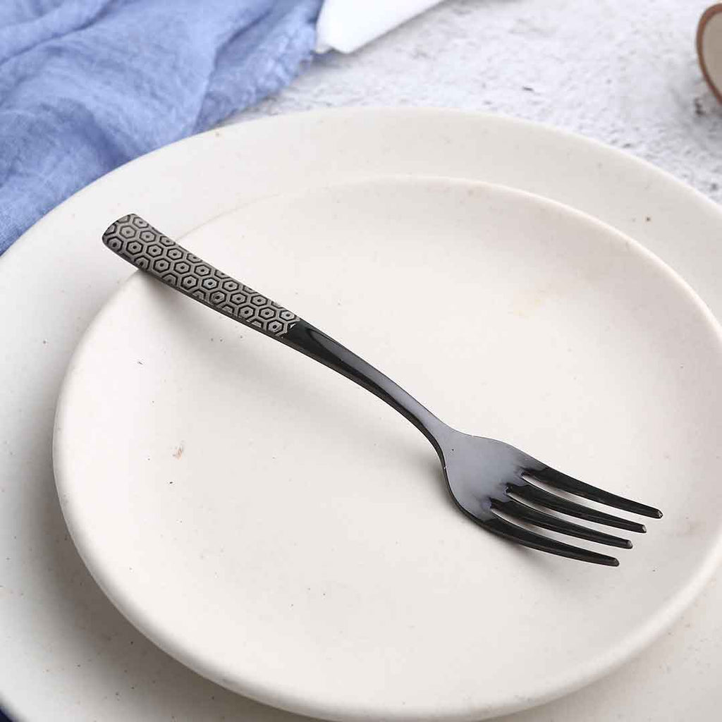 Roma Dinner Fork  - Black - Set of 6pcs