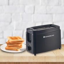 Load image into Gallery viewer, Acura Plus Pop-up Toaster for Kitchen|750 Watt| 2 Bread Slice Automatic Pop-up Electric Toaster| 7- Level Browning Controls|Wide Bread Slots| Auto Shut Off|Mid Cycle Cancel Feature| Removable Crumb Tray| Easy to Clean| Black| 2 Year Warranty