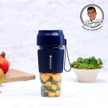 Load image into Gallery viewer, Nutri-Cup Portable Blender | USB Charging | Smoothie maker | SS Blades | Battery Operated Rechargeable Blender | 300ml | Compact Size | Blue