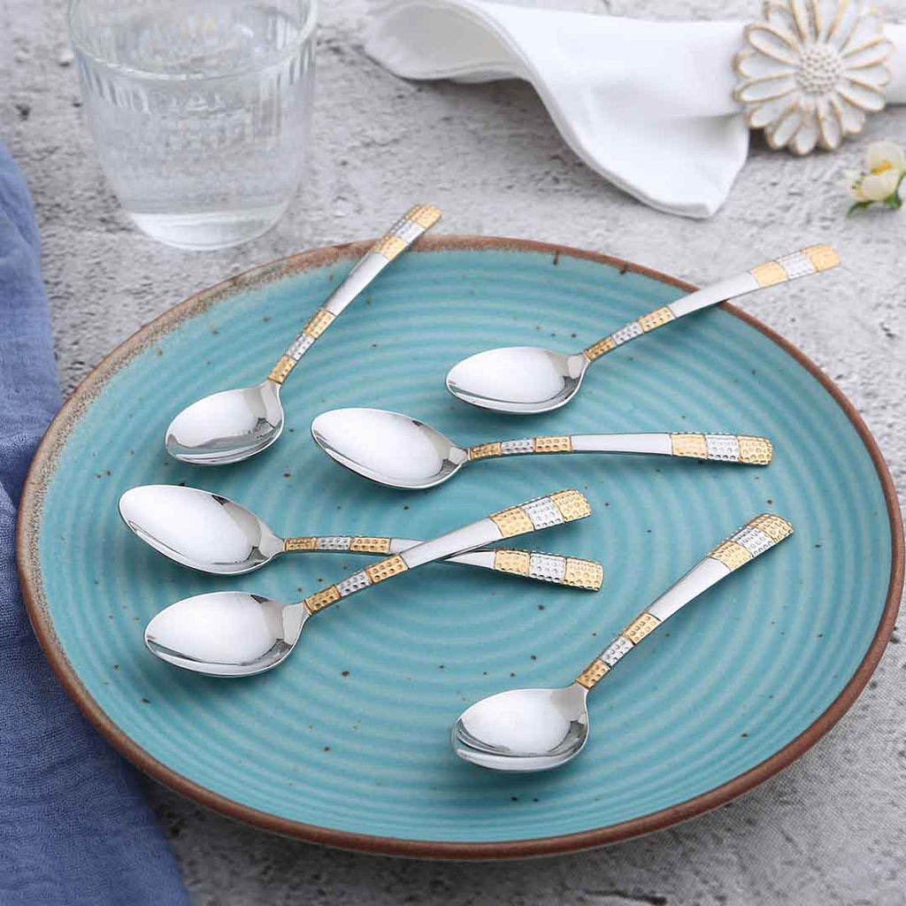 Roma Dinner Spoon  - Gold Plated - Set of 6pcs