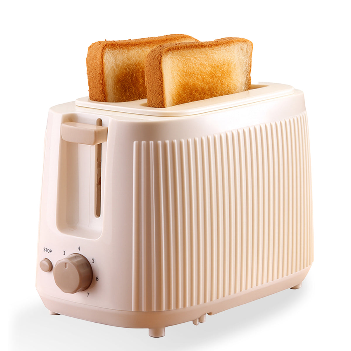 Regalia 2-Slice Pop-up Toaster with Lid Cover, 7 Browning Options for Golden Crispy Bre...