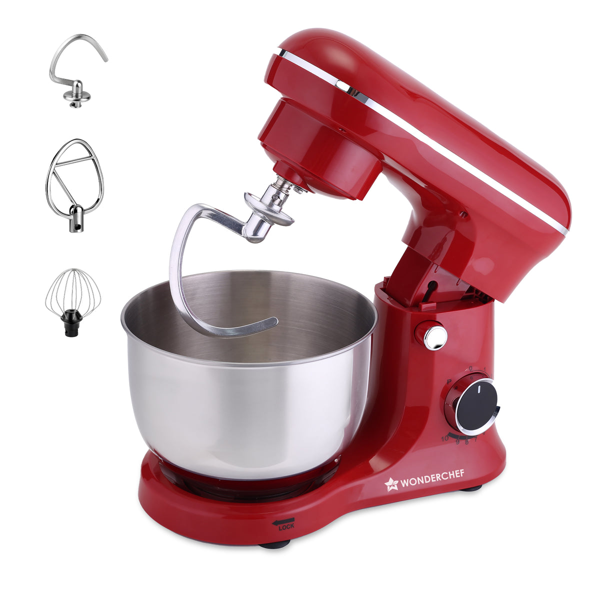 Regalia Neo Stand Mixer | 5.5L Stainless-steel Bowl | 10-speed Setting | 4 Attachments ...