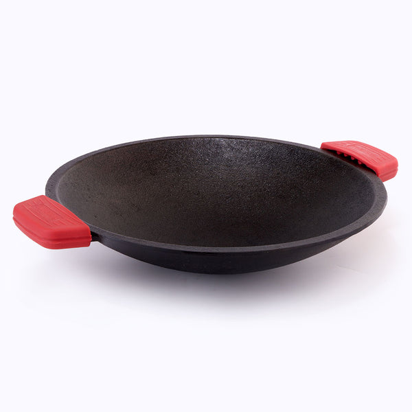 Forza Cast-iron Appachetty | 20cm | Made from Heavy-duty Cast-iron | For Appams, Dosas, Rotis | Naturally Non-stick | Uniform Heating, Slow Cooking | Chemical-free | Lifetime Warranty