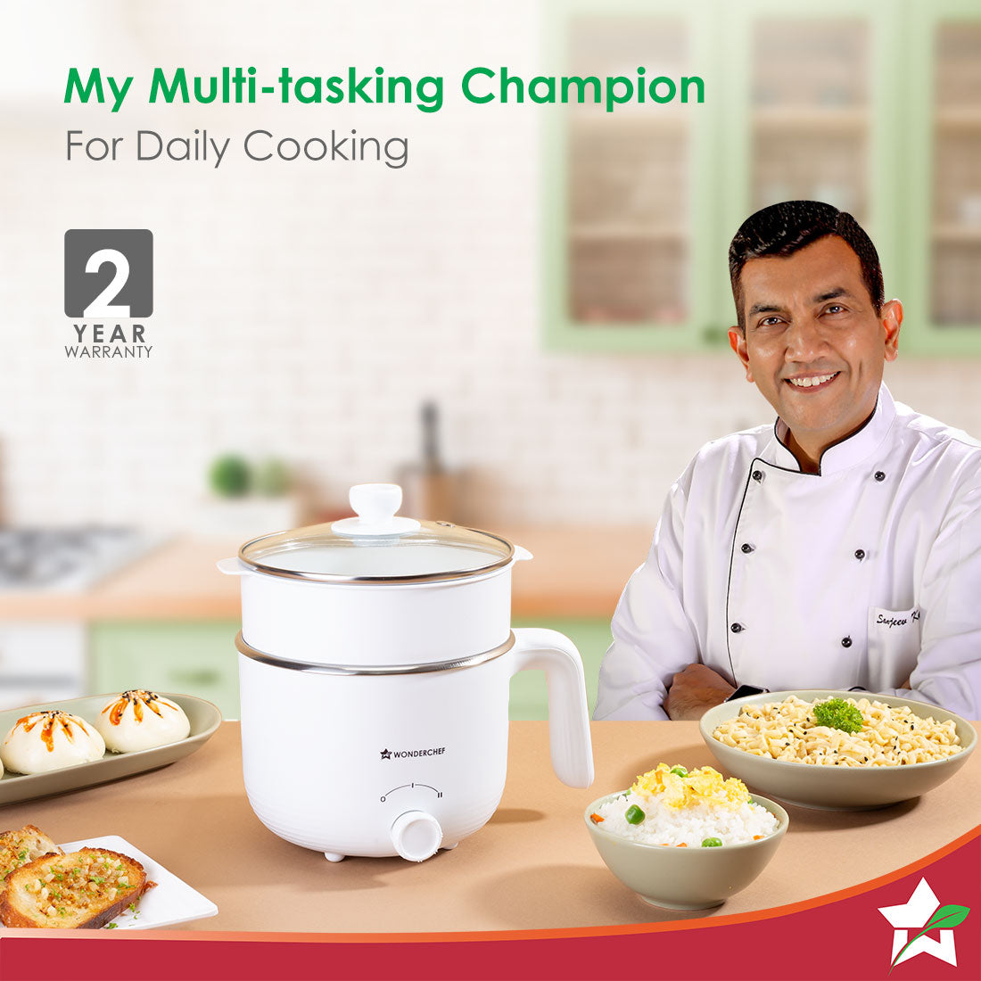 Luxe Multi Cook Kettle | Dual Power Modes | Quick Boiling | Automatic ...