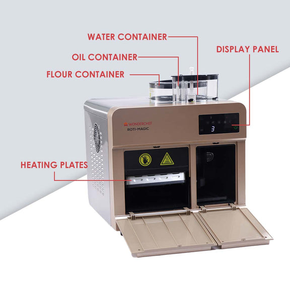 Magicook Roti Maker Roti Magic | Fully Automatic Roti maker machine by Wonderchef