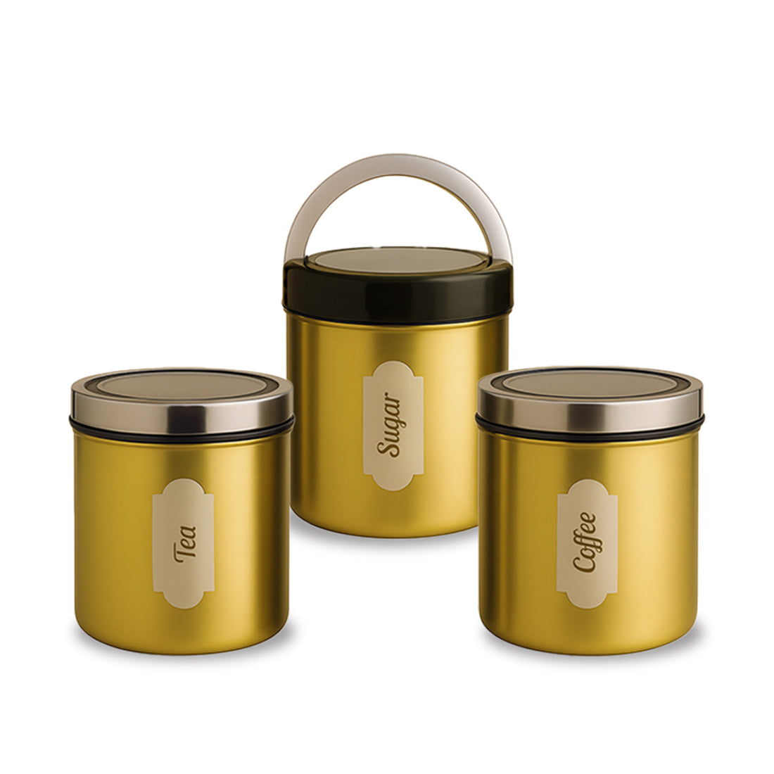 Ambrosia Kitchen Organiser 3 Pc. Set with See-through Lid for Kitchen/