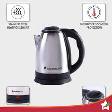 Load image into Gallery viewer, Crescent Electric Kettle, Stainless Steel Interior, Safety Locking Lid- 1.8L, 1800W, 2 Years Warranty