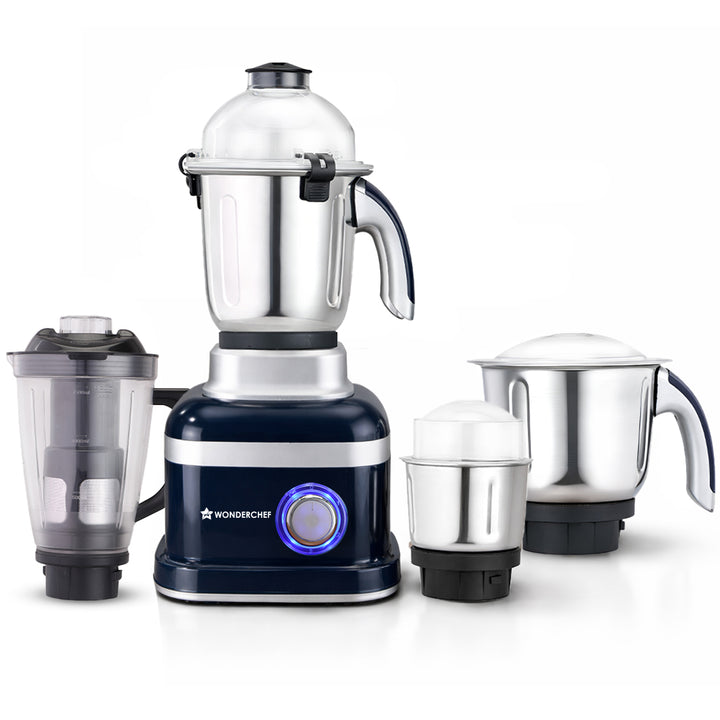 Wonderchef Cube 1000W Mixer Grinder 4 Jars Multi Purpose