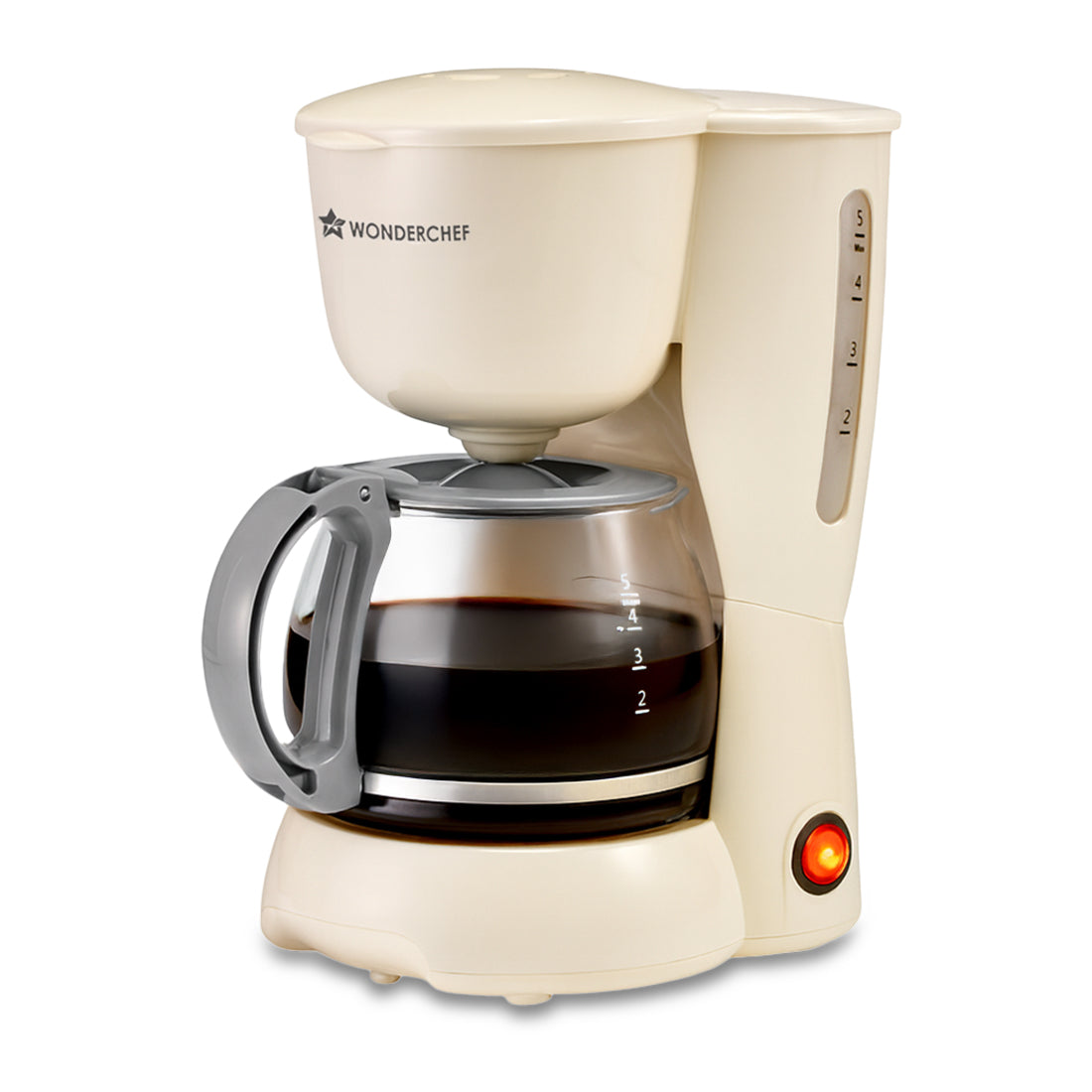 Veneto Brew Coffee Maker | Drip Coffee | 4 Cups Coffee | 600 ml Borosilicate Glass Cara...
