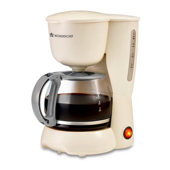 Wonderchef Veneto Brew Coffee Maker 550W 600ml Ivory