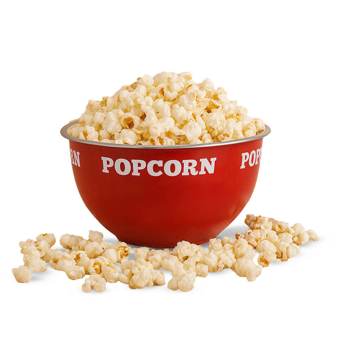 Ambrosia Stainless-steel Popcorn Bowl, 1.4 L, Dual-tone, Serve Chips, Snacks, Fruits or...