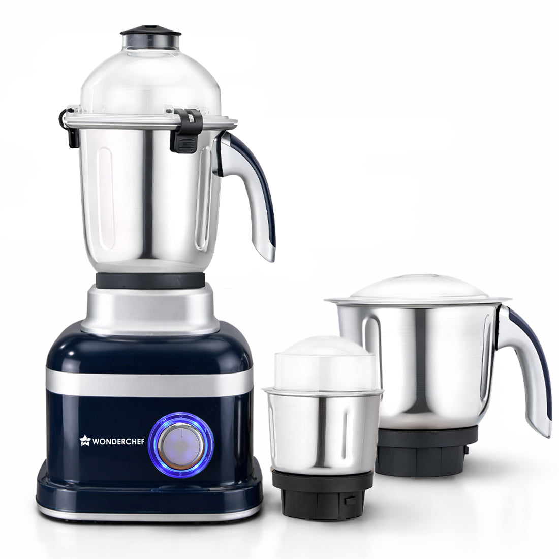 Cube 1000W Mixer Grinder, 3 Jars with Flow Breakers, Special Coarse Blade for Silbatta-...
