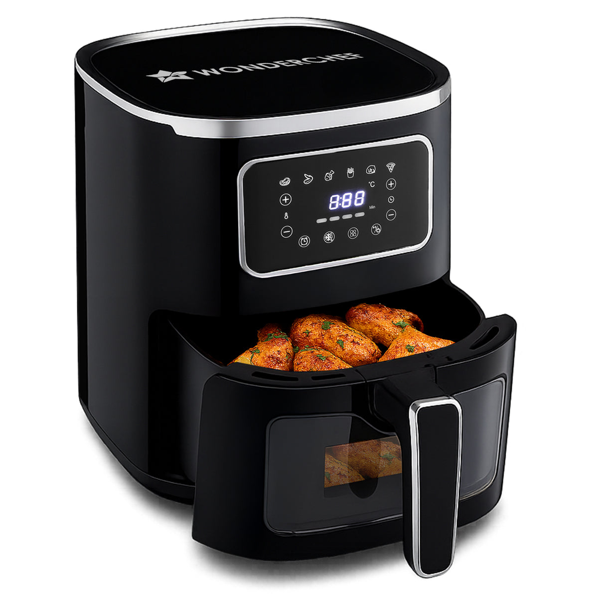 Platinum Plus 5L Digital Air Fryer |1500W | 7 Preset Menus | 90% less fat | Rapid Air 3...