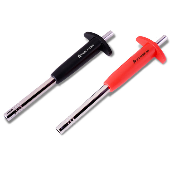 Premium Kitchen Gas Igniter/Lighter 2 Pcs, Stainless-steel, Use on Gas Stove at Home & Restaurant, Unbreakable, Easy Grip, Long-lasting, Rust-proof, Regular Size, 1 Yr Warranty