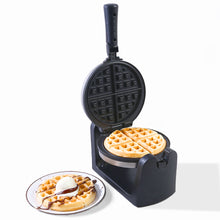 Load image into Gallery viewer, 1000 Watt Belgian Waffle Maker | Non-stick Plates| Adjustable Temperature Control | Stainless Steel Body | 180 Degree Rotating Function For Uniform Baking | 1 Year Warranty | Steel &amp; Black