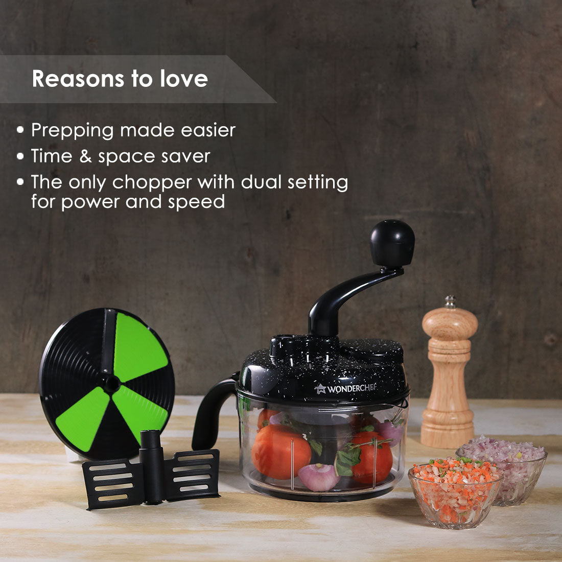 Wonderchef Renewed Turbo Dual Speed Food Processor, Multi-purpose, Hig