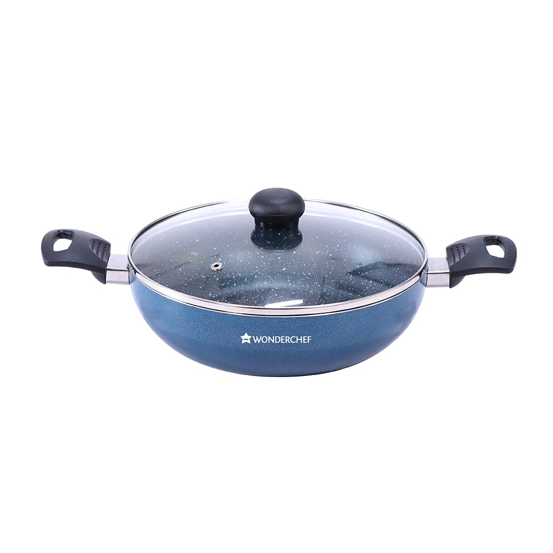 Wonderchef Renewed Sigma Non-stick Wok (Without Lid) | Induction Bottom | Cool Touch Ba...