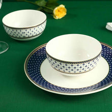 Load image into Gallery viewer, Sicilia Fine Bone China Bowl - Royal Blue - Set of 2 Pcs