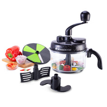 Load image into Gallery viewer, Turbo Dual Speed Food Processor, Multi-purpose, High Speed, Chop Vegetables, Julienne, Whisk, Slice, Mince, Knead Atta, Blend Juices