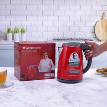 Load image into Gallery viewer, Electric Kettle Crimson Edge, 1.2 Litres, Stainless Steel Interior with Auto-shut Off, 2-level Safety, Cool Touch Plastic Exterior, 2 Years Warranty, 1500W, Red