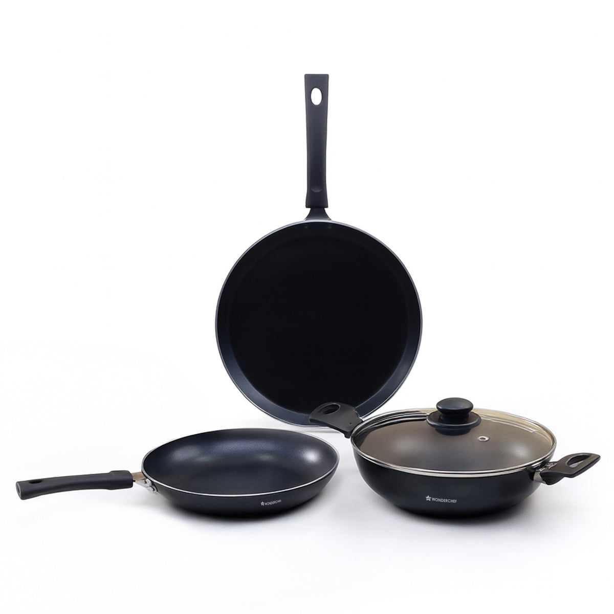 Valencia 24cm Wok | Meta Tuff Non-Stick Coating | Virgin Grade Aluminum | PFOA/Heavy Me...