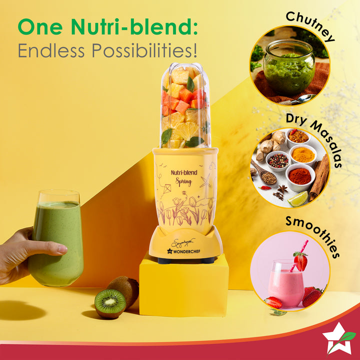 Nutri-blend Spring Mixer Grinder Blender & Smoothie Maker | 500W | 220 ...