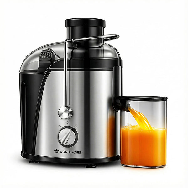 Venezia Centrifugal Juicer for Home | 500W | Fresh Fruit & Vegetable Juice in Seconds | Dual Speed Control | Pulp Separator for Easy Cleaning | Wide Feeding Mouth | 2-Year Warranty