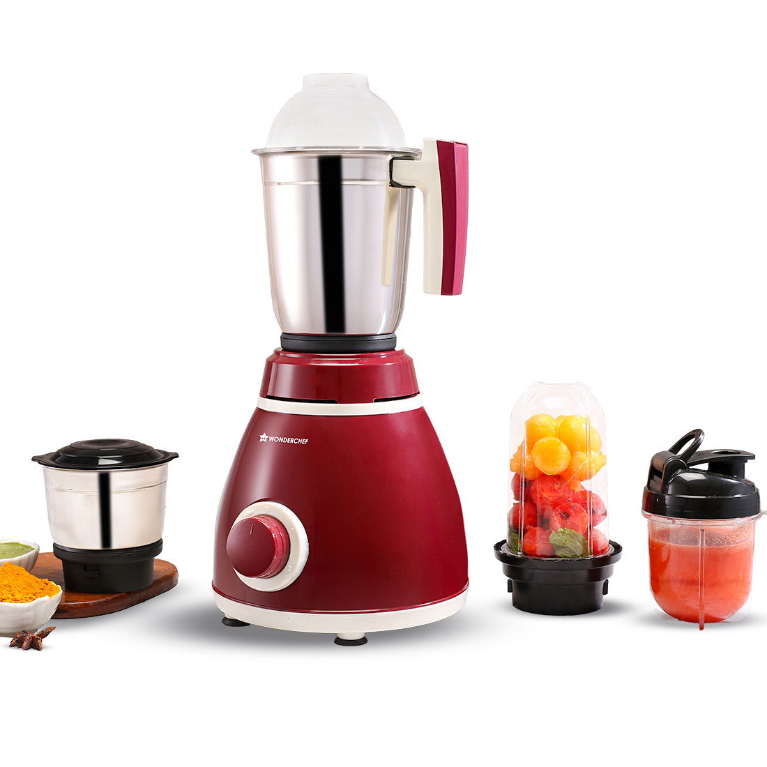 Acura Plus 500 W Mixer Grinder | 4 Stainless Steel Jars with Sipper Jar | Powerful Blen...