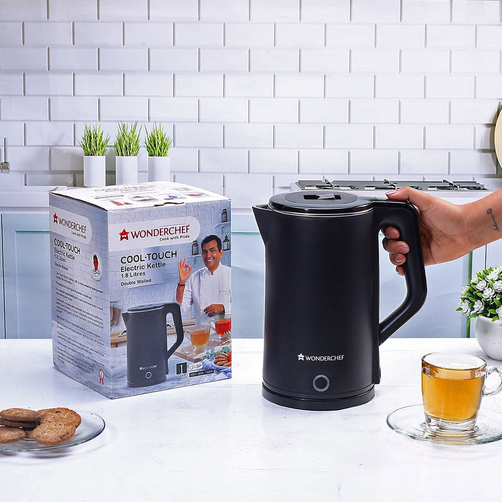 COOL TOUCH Electric Kettle Black 1500 W Buy Kettle Online Wonderchef India