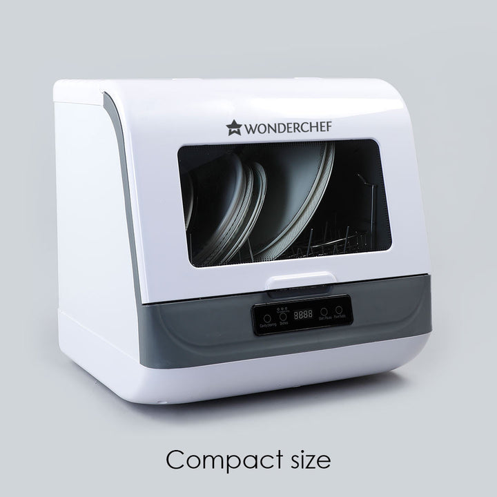 CounterTop Dishwasher, 1250W, 72°C High Temperature Sterilization, 360°Double Spray,