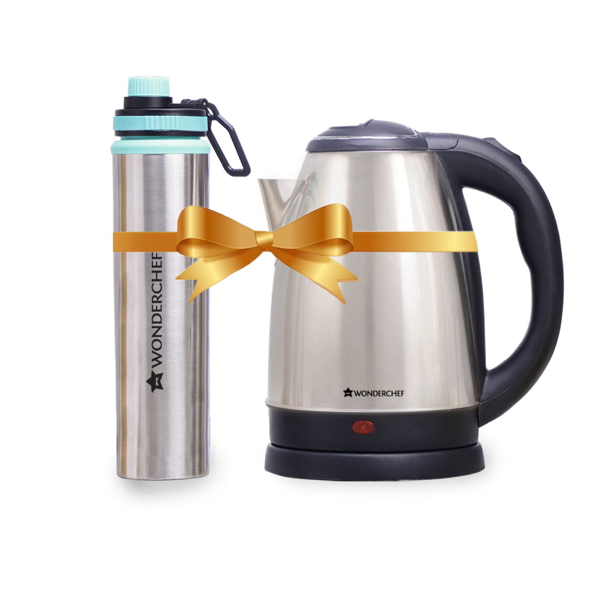 Crescent Kettle 1.8L + Sippy Stainless Steel Bottle, Gift Combo, For Family and Friends...