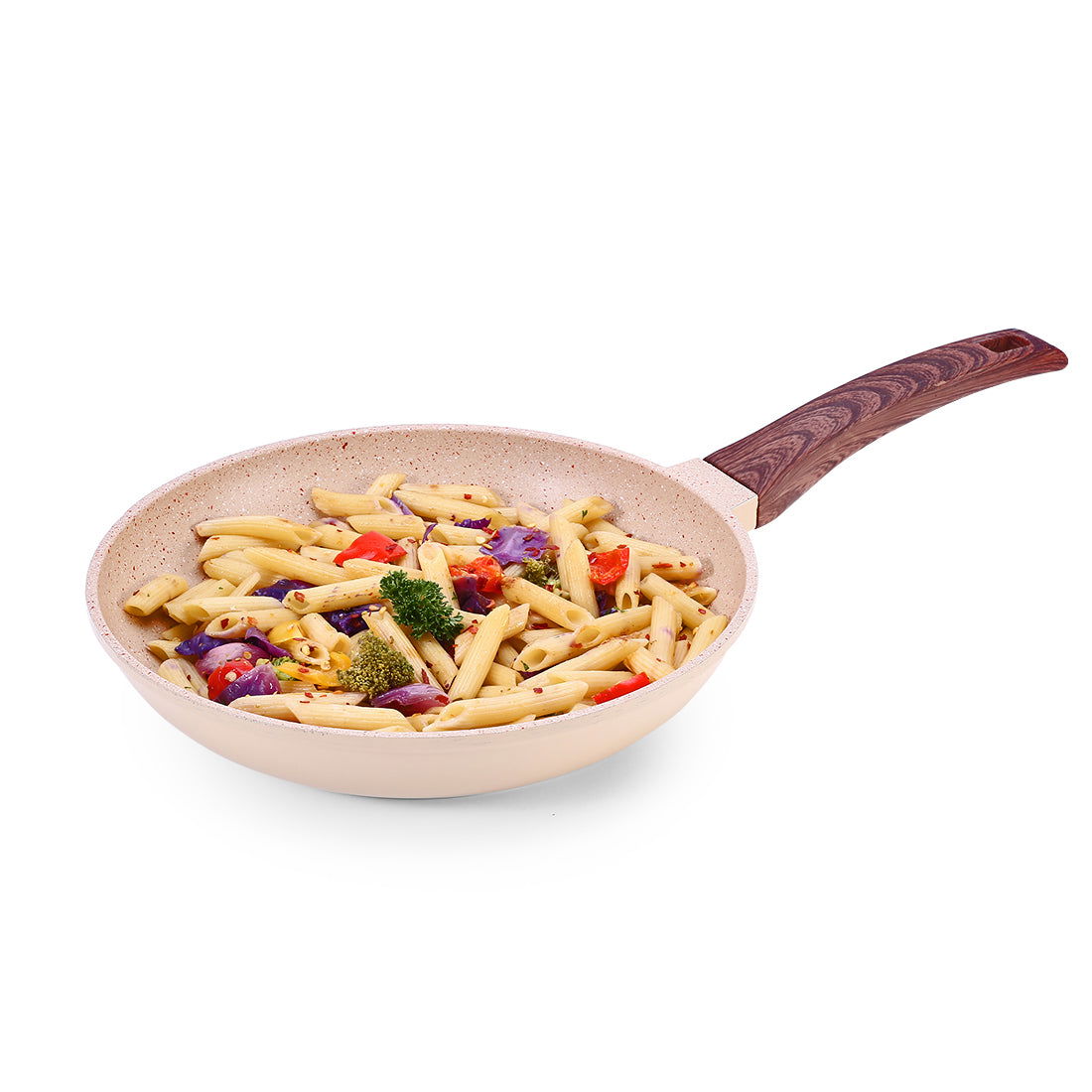 Duralife Die-cast 24 cm Fry Pan | 5 Layer Healthy Duramax Non-Stick Coating | Soft Touc...