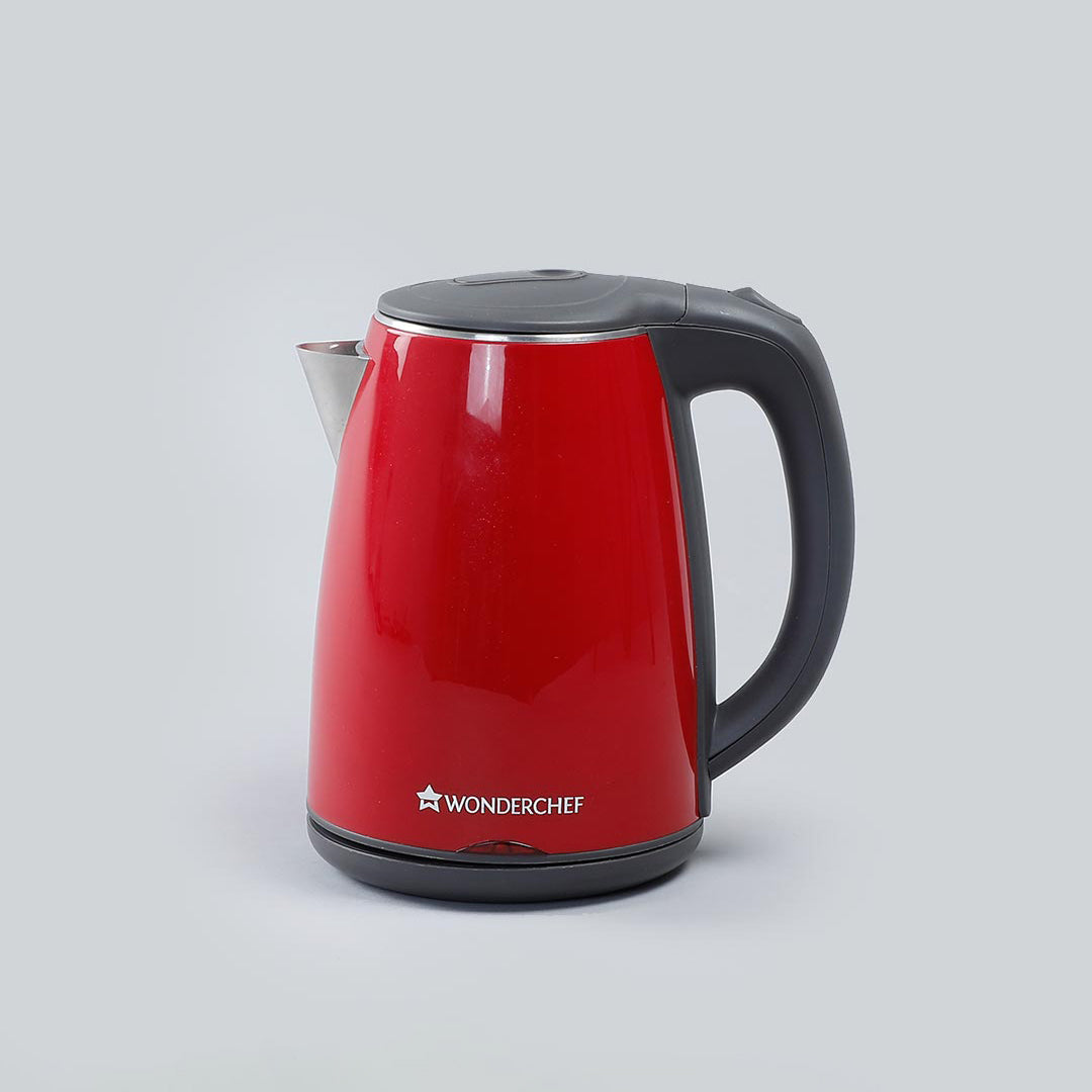 Electric Kettle Crimson Edge, 1.2 Litres, Stainless Steel Interior with Auto-shut Off, ...