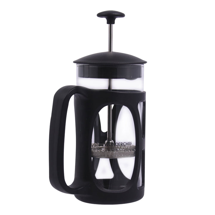 French Press Coffee Tea Maker 350 ml Premium Heat Resistant Borosilicate Glass