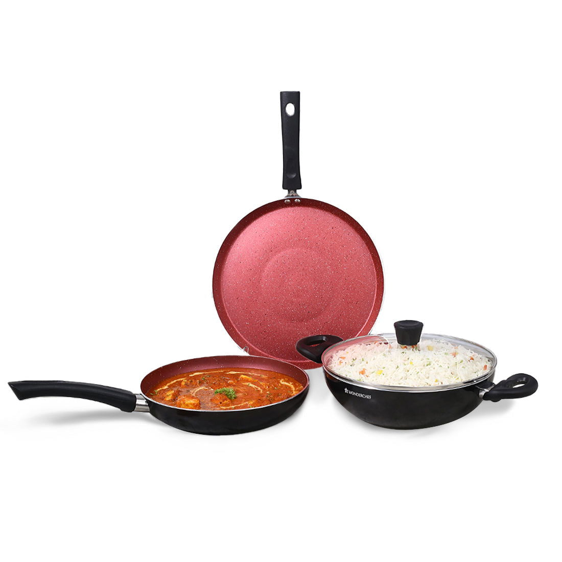 Wonderchef Galaxy Cookware Set | Induction-Friendly and Versatile